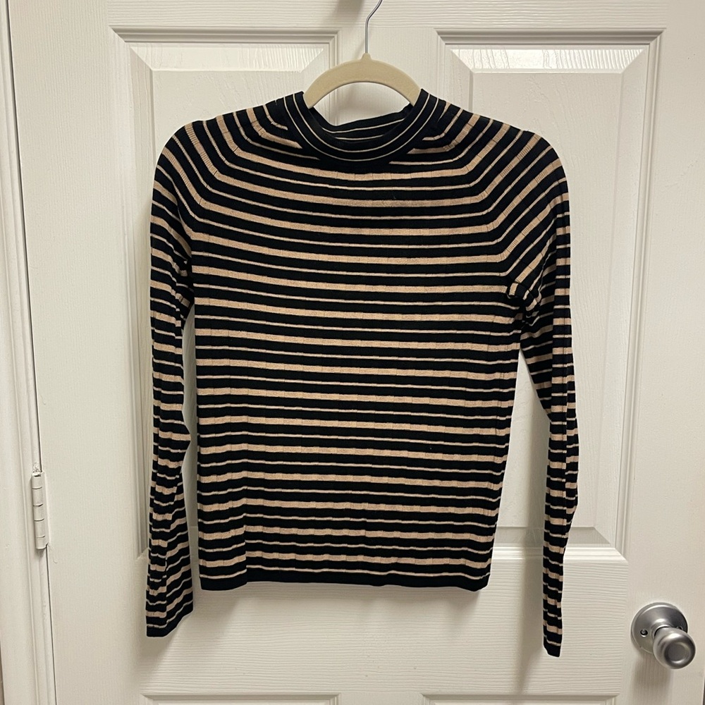 Theory Striped Sweater Top